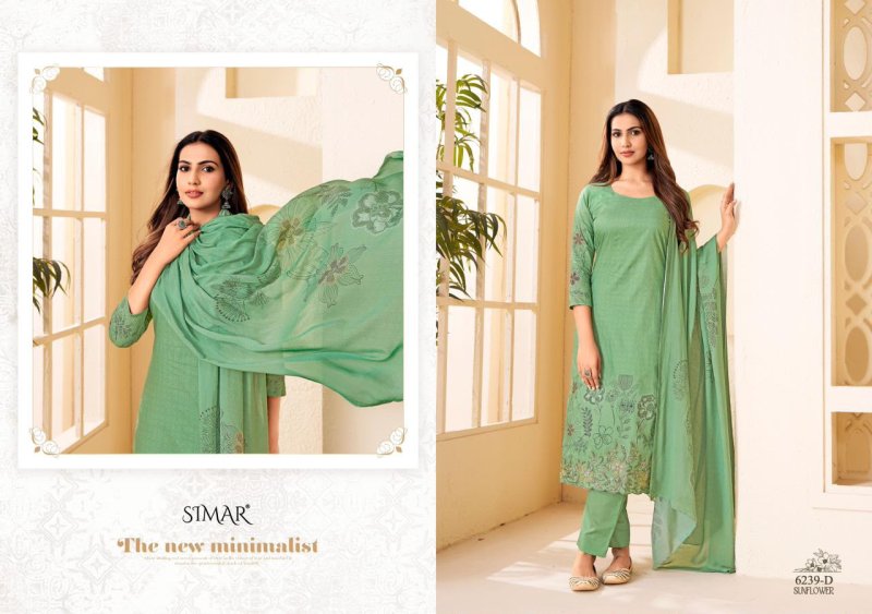 Sunflower By Glossy Simar Pure Pashmina Dress Materials 